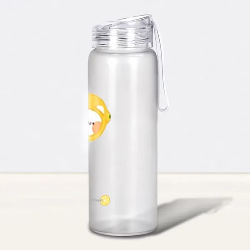 透明磨砂玻璃瓶 17oz 小小的檸檬頭 | 胸毛公寓 散水禮物