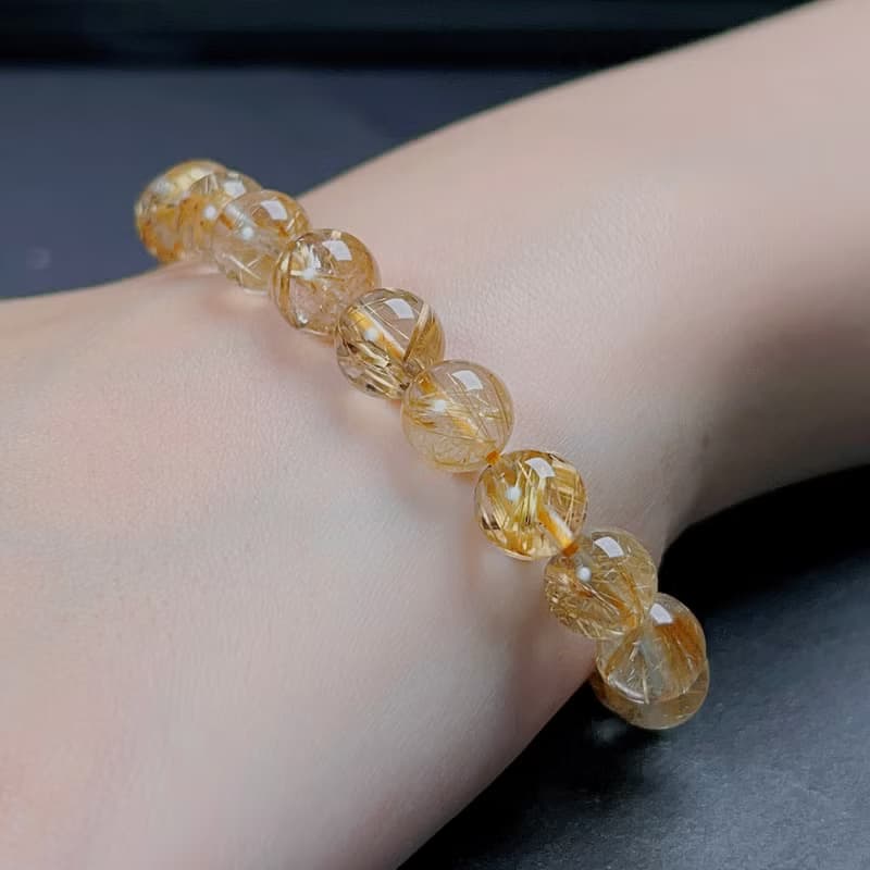 天然鈦金水晶手珠手鍊 | 天然水晶 | 送禮