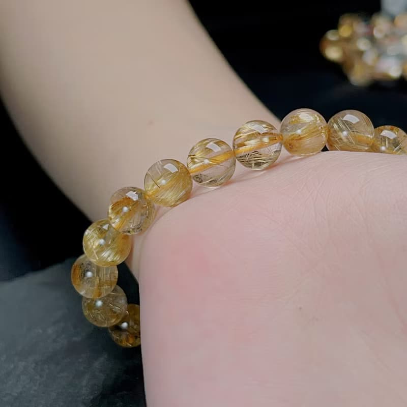 天然鈦金水晶手珠手鍊 | 天然水晶 | 送禮
