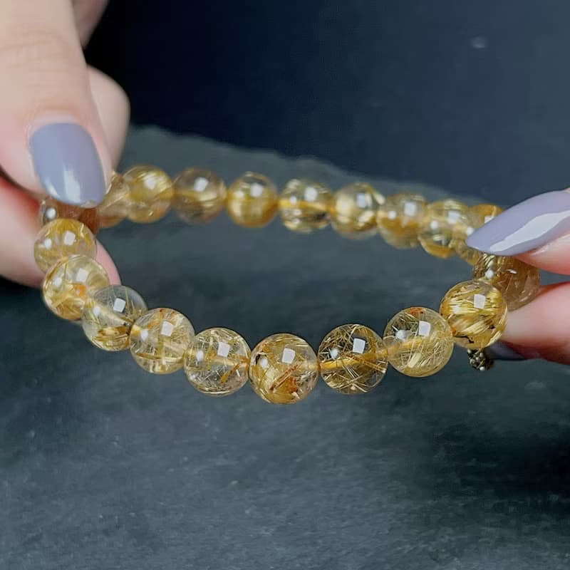 天然鈦金水晶手珠手鍊 | 天然水晶 | 送禮