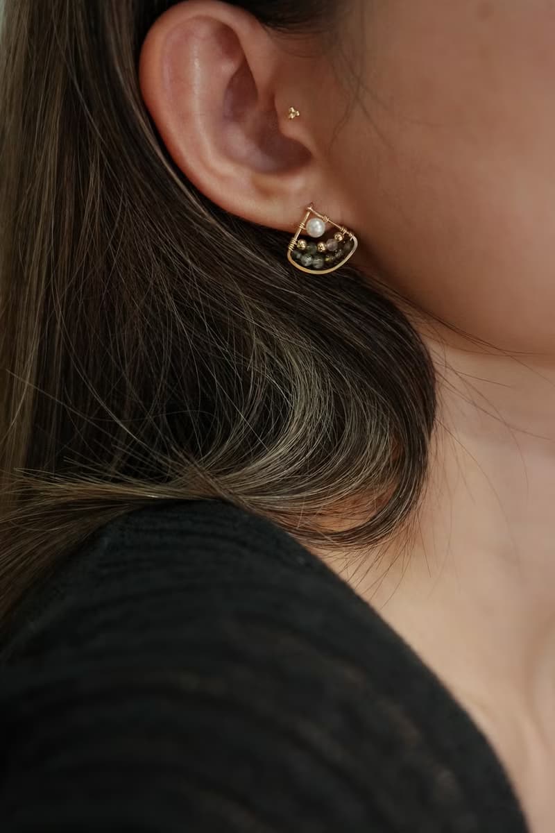 北境森林 彩虹碧璽耳環 14K Gold-Filled