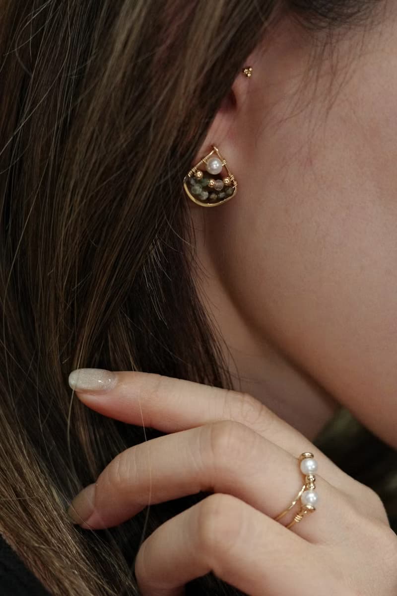 北境森林 彩虹碧璽耳環 14K Gold-Filled