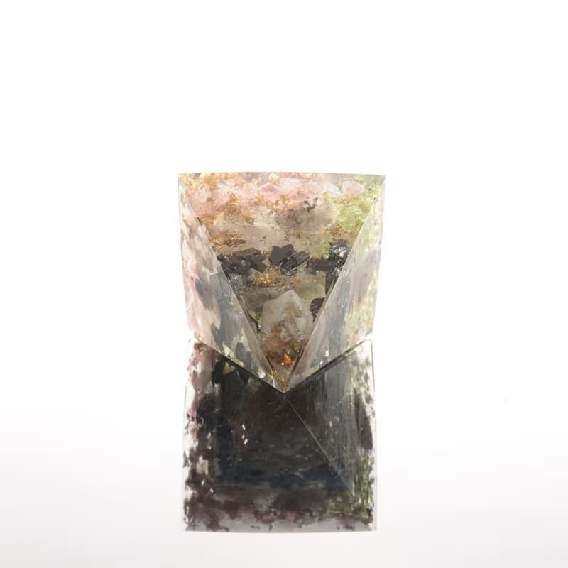 【畢業禮物】黃水晶聚寶盆奧剛金字塔Orgonite開運招財療癒能量
