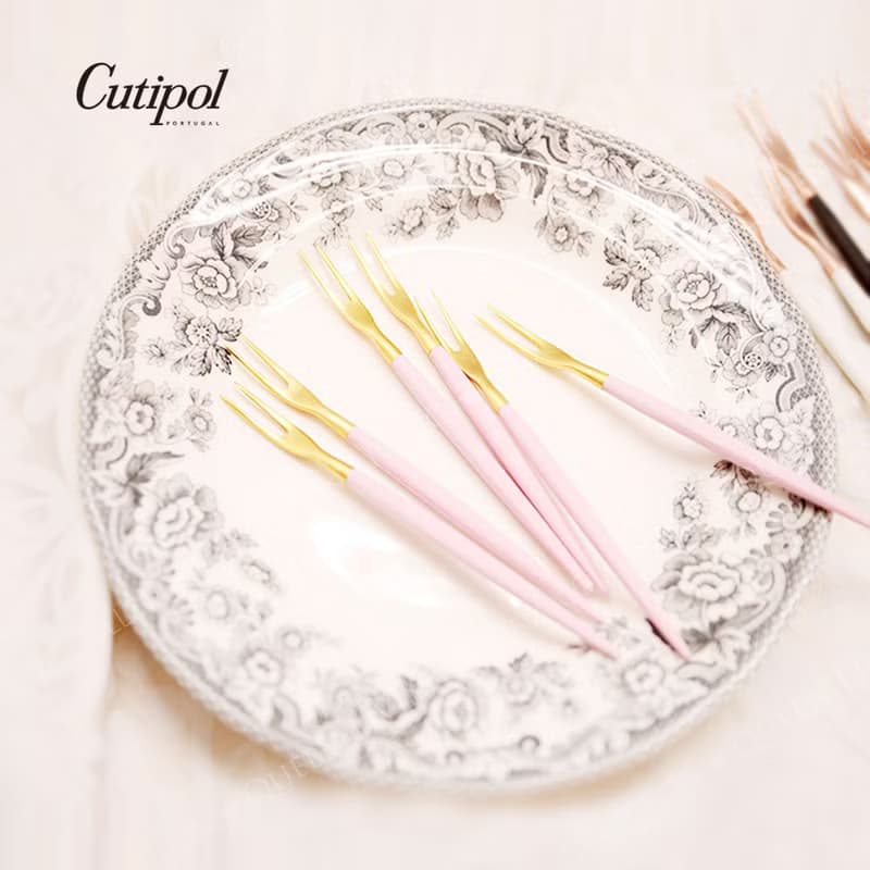 葡萄牙 Cutipol | GOA / 甜蜜午茶時光粉紅金六件組