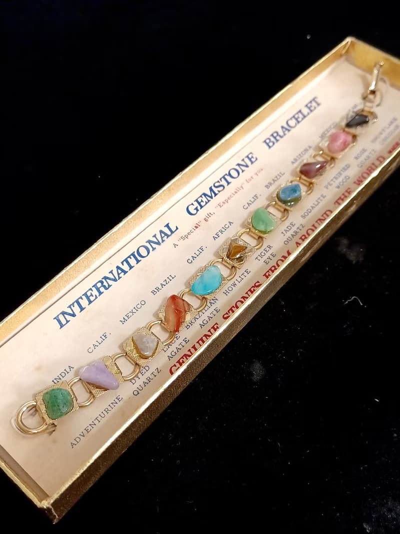vintage jewelry   典雅世界礦石 手鍊