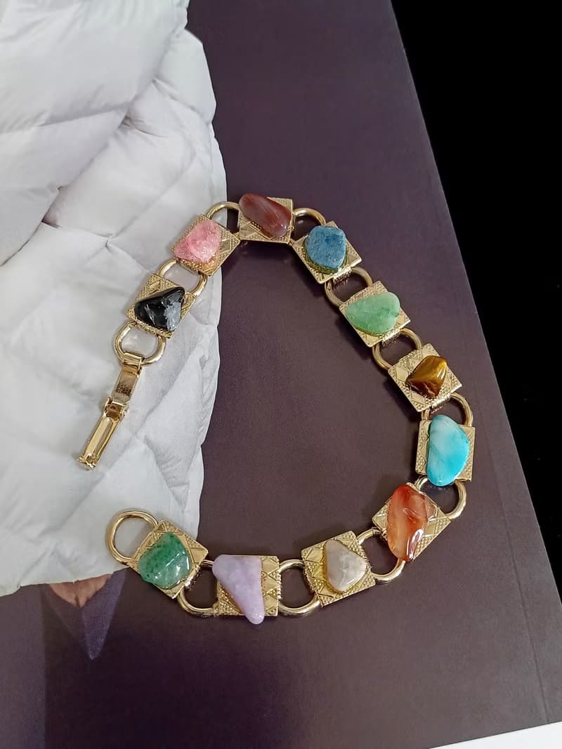 vintage jewelry   典雅世界礦石 手鍊