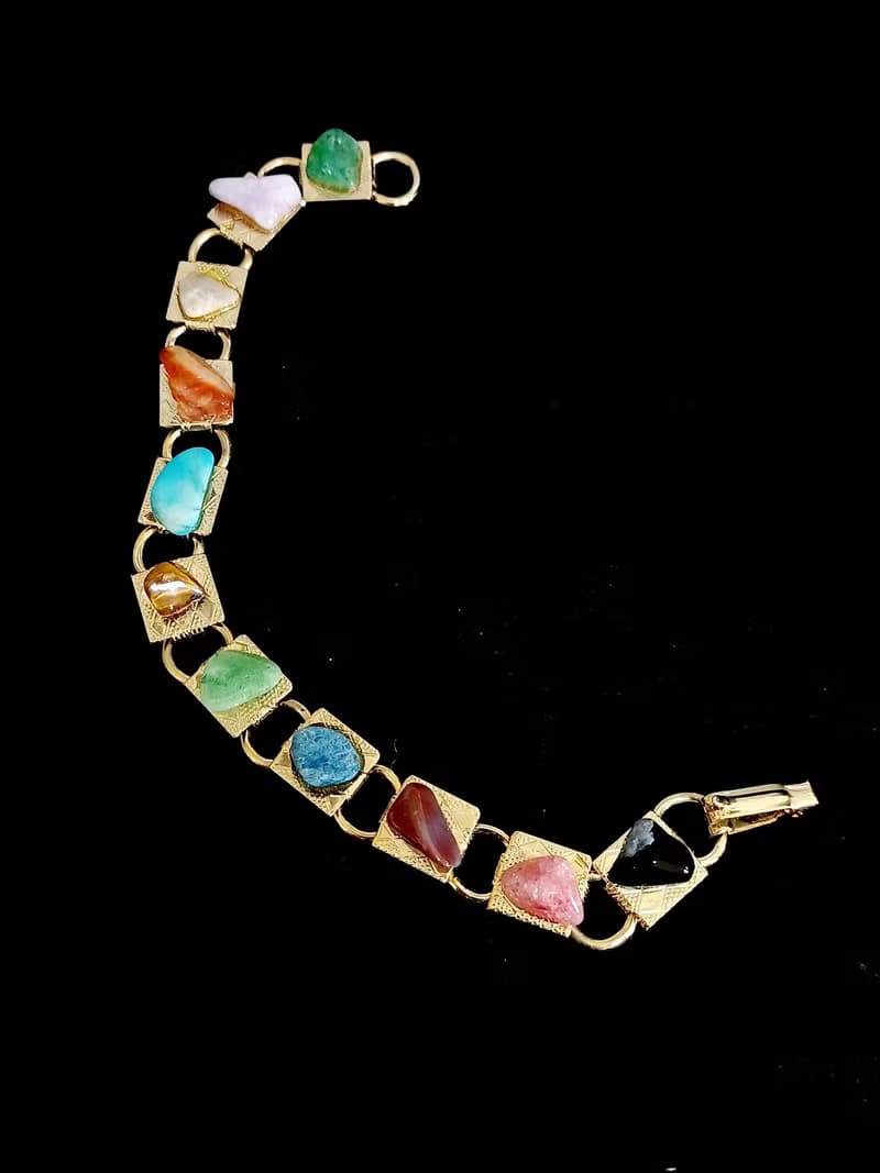 vintage jewelry   典雅世界礦石 手鍊