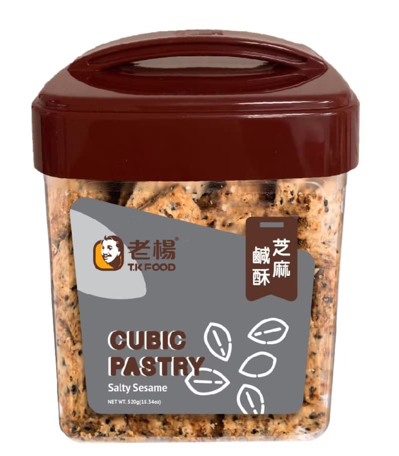 【老楊方塊酥】立方罐2入禮盒(麥纖+芝麻鹹酥)