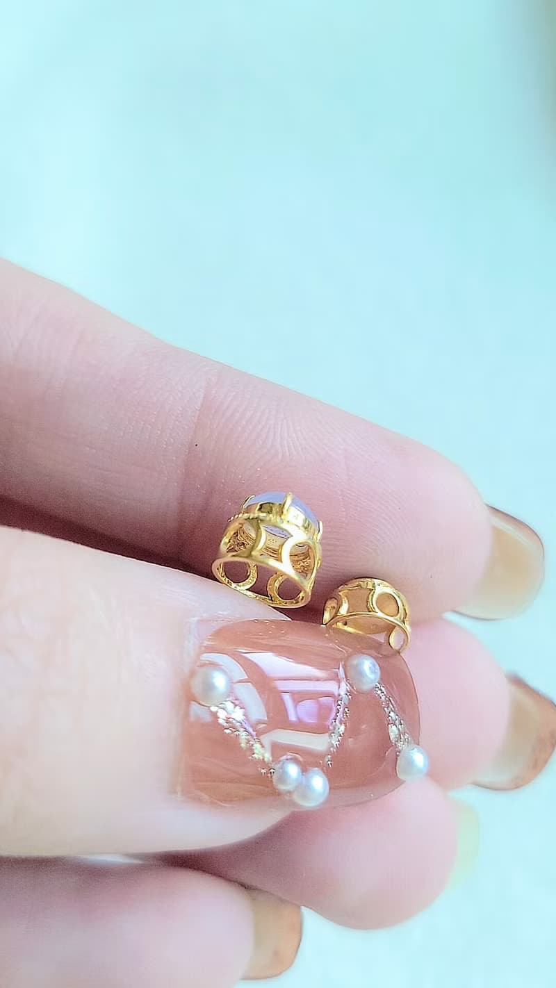 |18k萬用臺|A貨翡翠冰玻陽綠蛋面6.2mm18k金真鑽精緻萬用臺