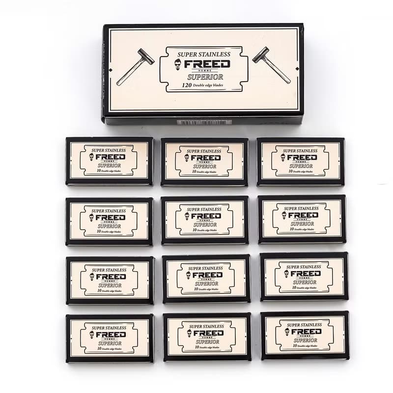 【FREED】雙刃刮鬍刀片 - 120片裝 / 通用雙刃安全刮鬍刀 現貨