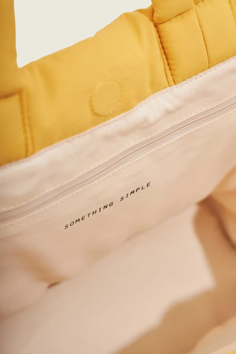 PUFF - nylon puffy tote bag (yellow)