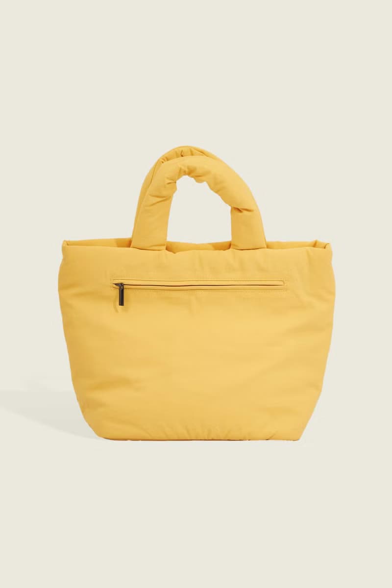PUFF - nylon puffy tote bag (yellow)