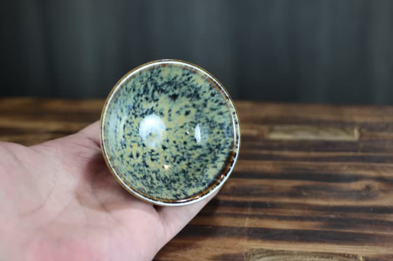 【母親節禮物】60ml 錯落 天目釉 圓滿茶杯 鶯歌名家葉敏祥作品