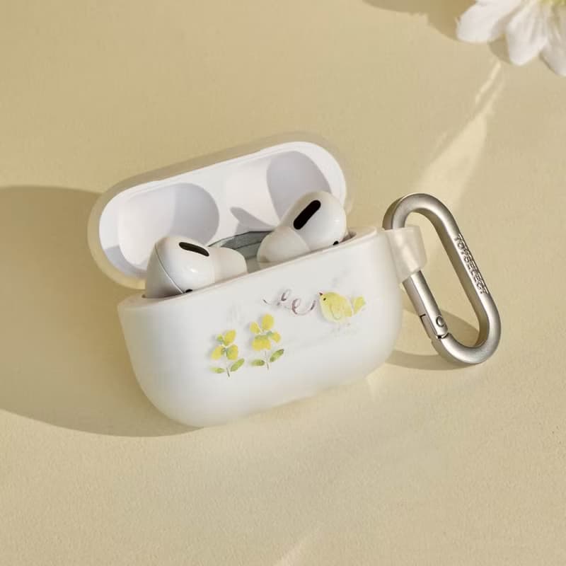 Meow illustration黃鳥花韻強悍防摔AirPods保護套