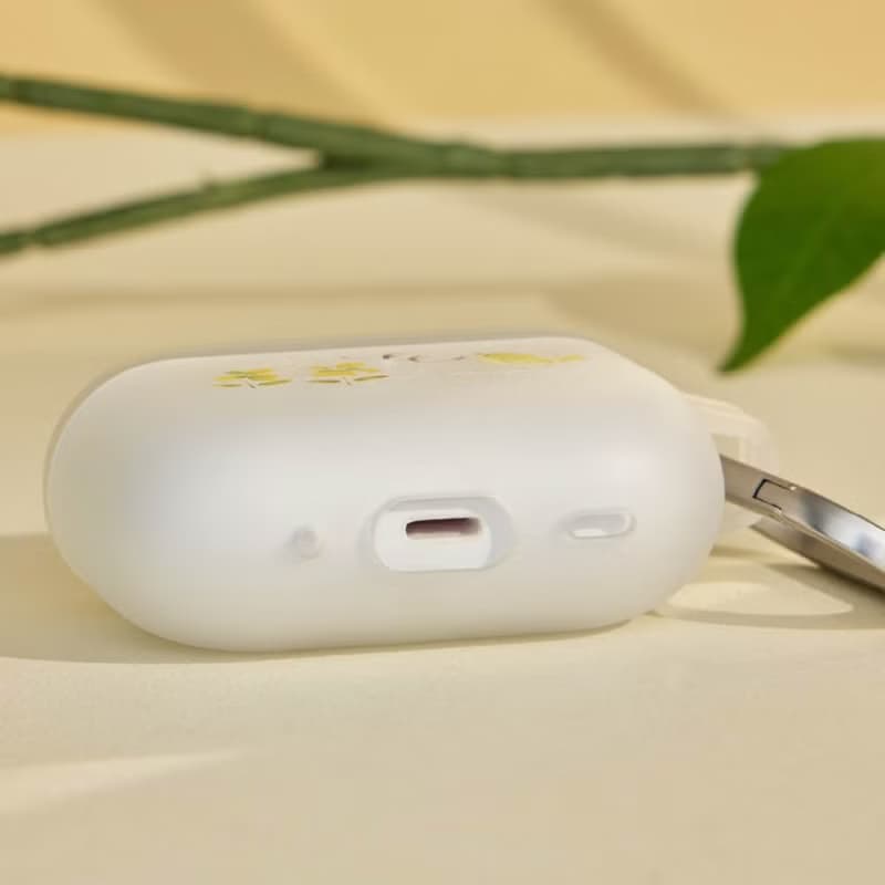 Meow illustration黃鳥花韻強悍防摔AirPods保護套