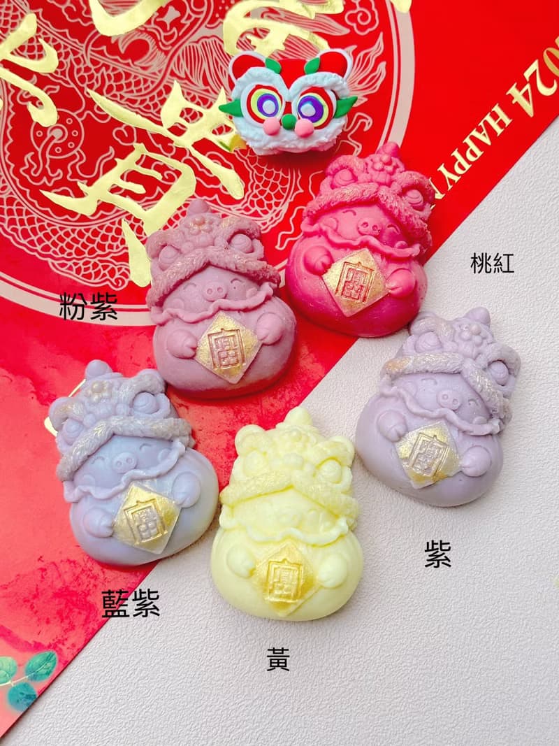 富貴祥獅手工皂|豬富祝福|婚禮小物|宮廟景點企業贈禮