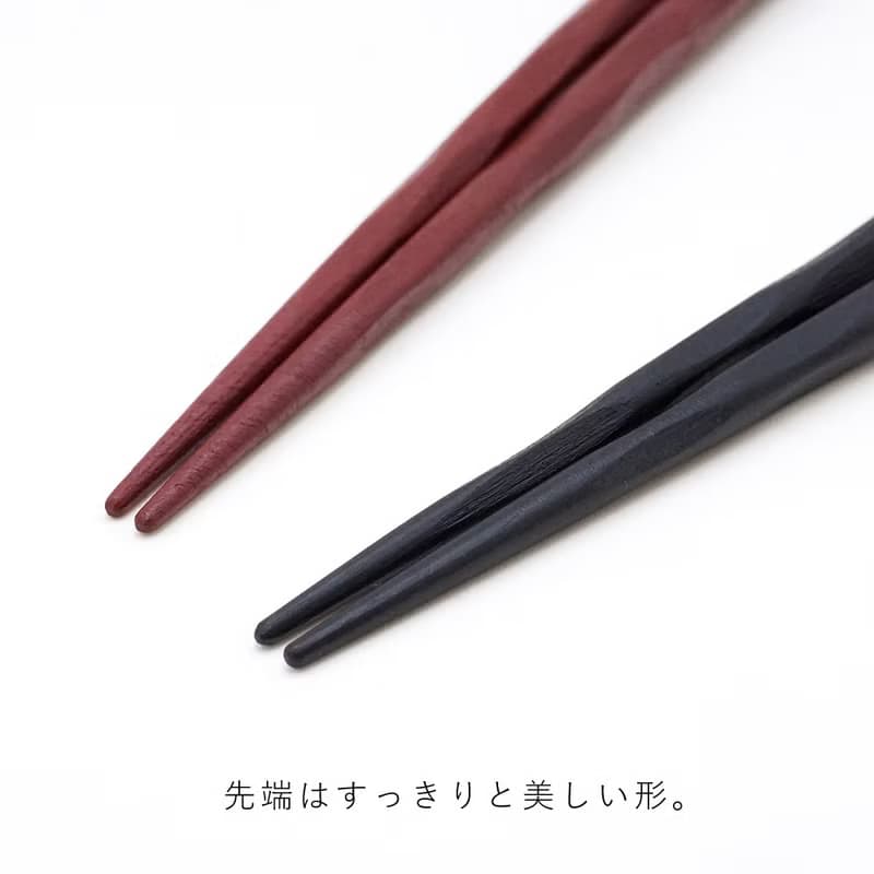 padou Urushi Coating Kamakura Natural Wood Chopsticks 21cm or 23cm Gift Japan