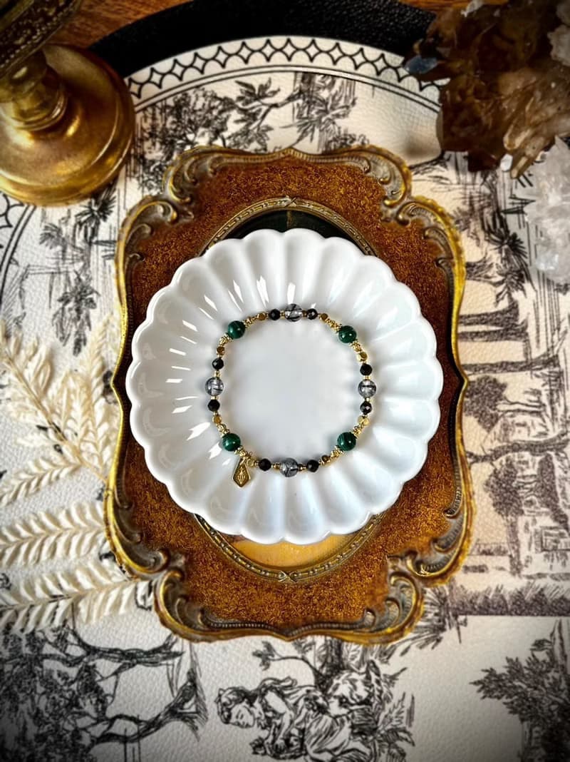 -蛇語-天然水晶手鏈/黃銅手鍊