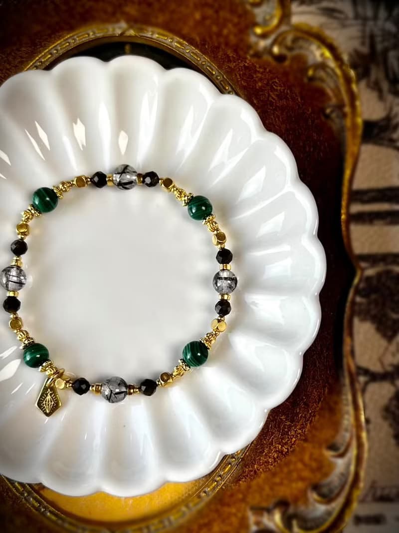 -蛇語-天然水晶手鏈/黃銅手鍊