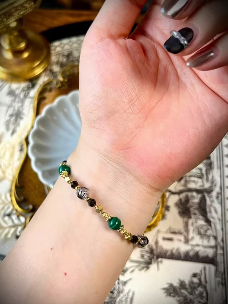 -蛇語-天然水晶手鏈/黃銅手鍊