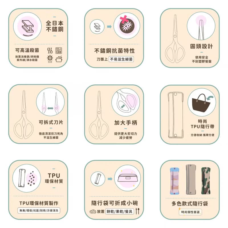 Arsenal 愛森諾 隨行食物剪 【台灣製】