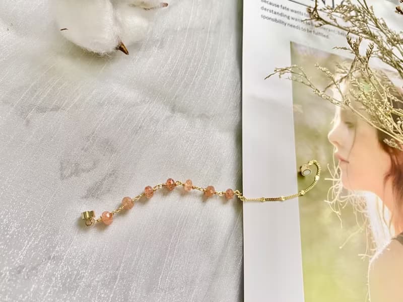 太陽石的手鍊 天然石飾品 天然石手鍊 磁扣手鍊