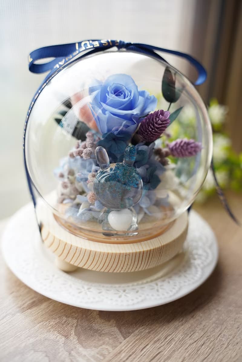 單隻熊熊永生花盅-我罩你