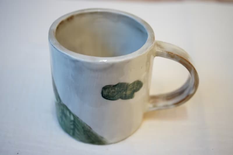 手作粉引馬克杯 森秋 230ml 咖啡杯 手作陶杯 水杯