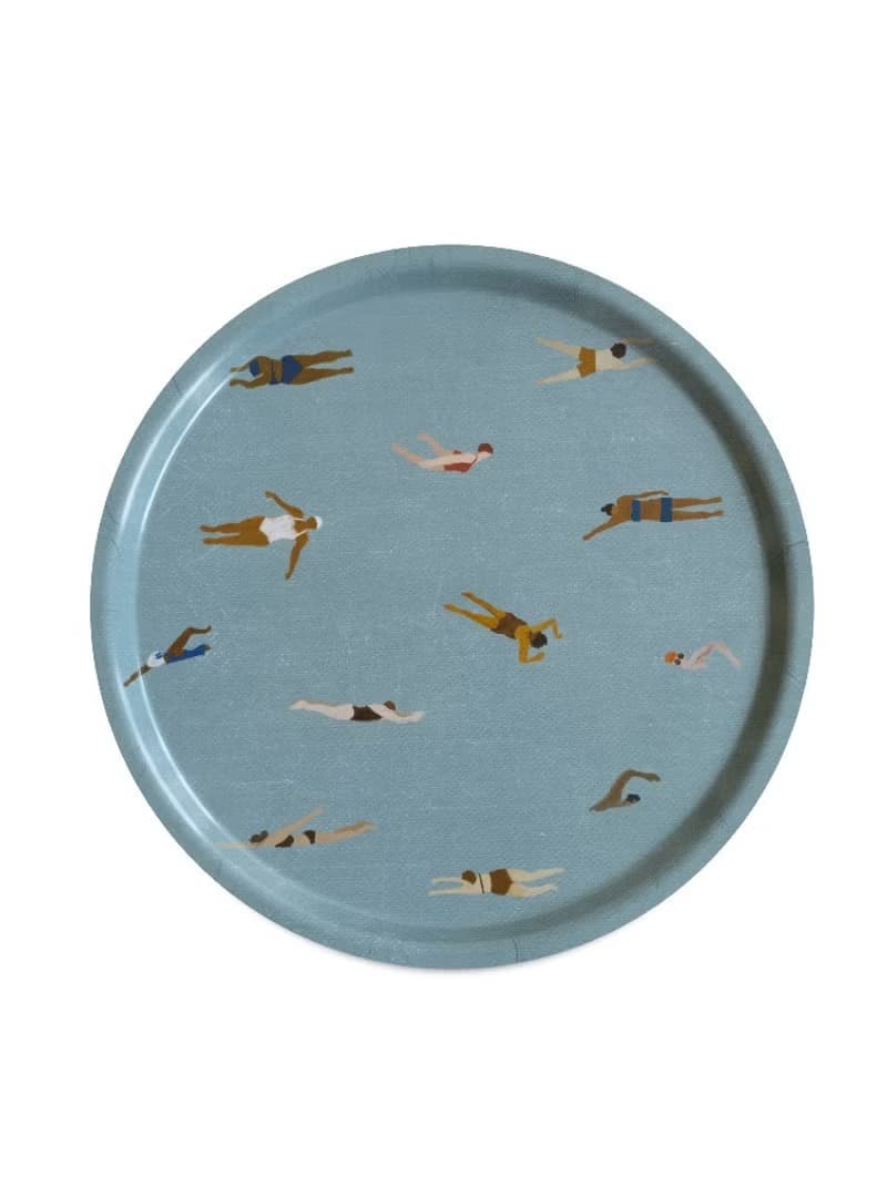 北歐設計圓型托盤-SWIMMERS TRAY,  (38cm)