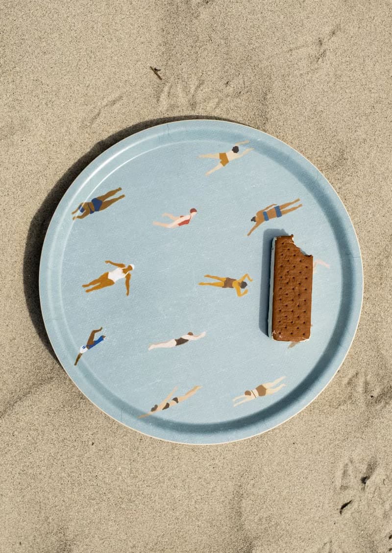 北歐設計圓型托盤-SWIMMERS TRAY,  (38cm)
