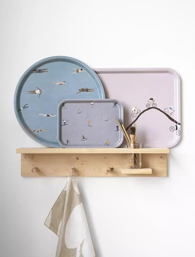 北歐設計圓型托盤-SWIMMERS TRAY,  (38cm)