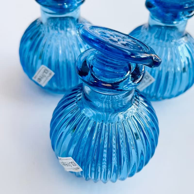 日本製老式手工菊型醬油差-粉色/藍色