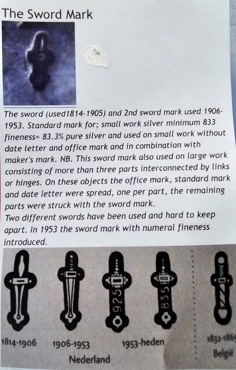 荷蘭純銀老件孔雀藤蔓圖騰水果叉/甜點叉/vintage美國西洋古董