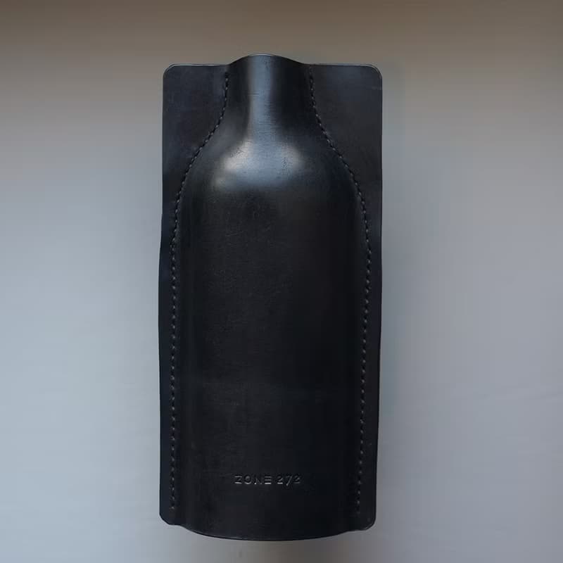 展示偏愛7折區 黑色 全形花器  手工真皮皮革花器  SHAPING系列