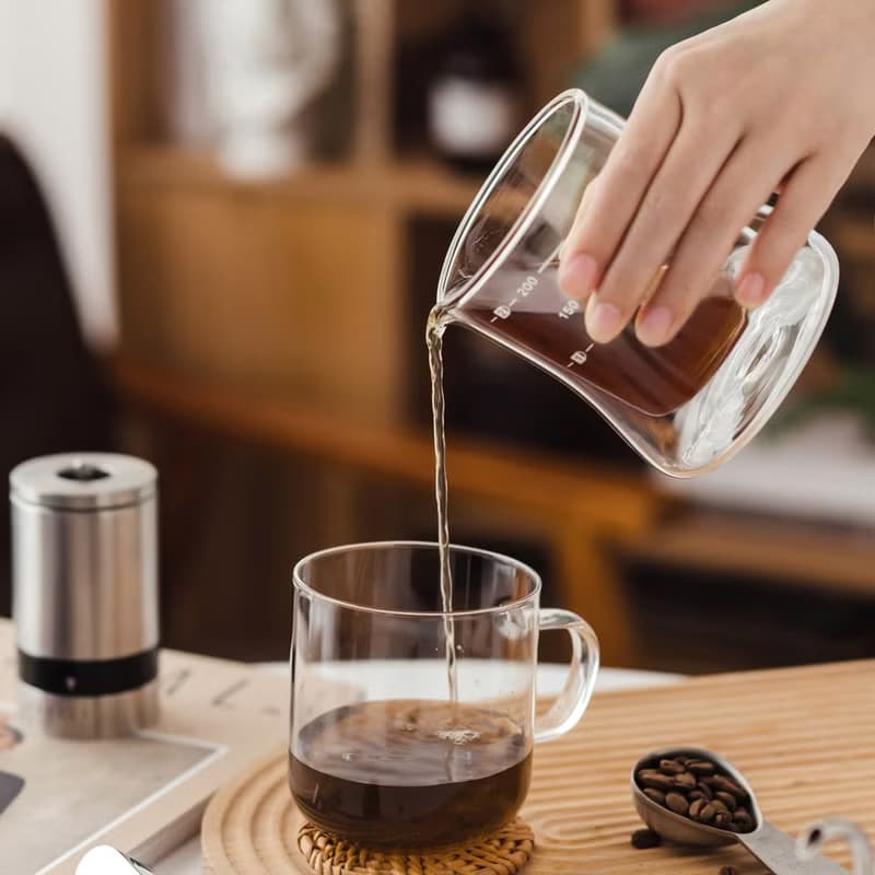 【手沖咖啡套裝禮盒】咖啡杯240ml/雙層玻璃濾杯組 母親節 畢業禮