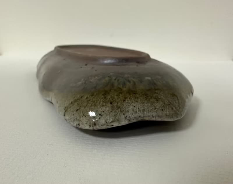 柴燒葉盤 點心盤  木材燒製 落灰 自然紋理