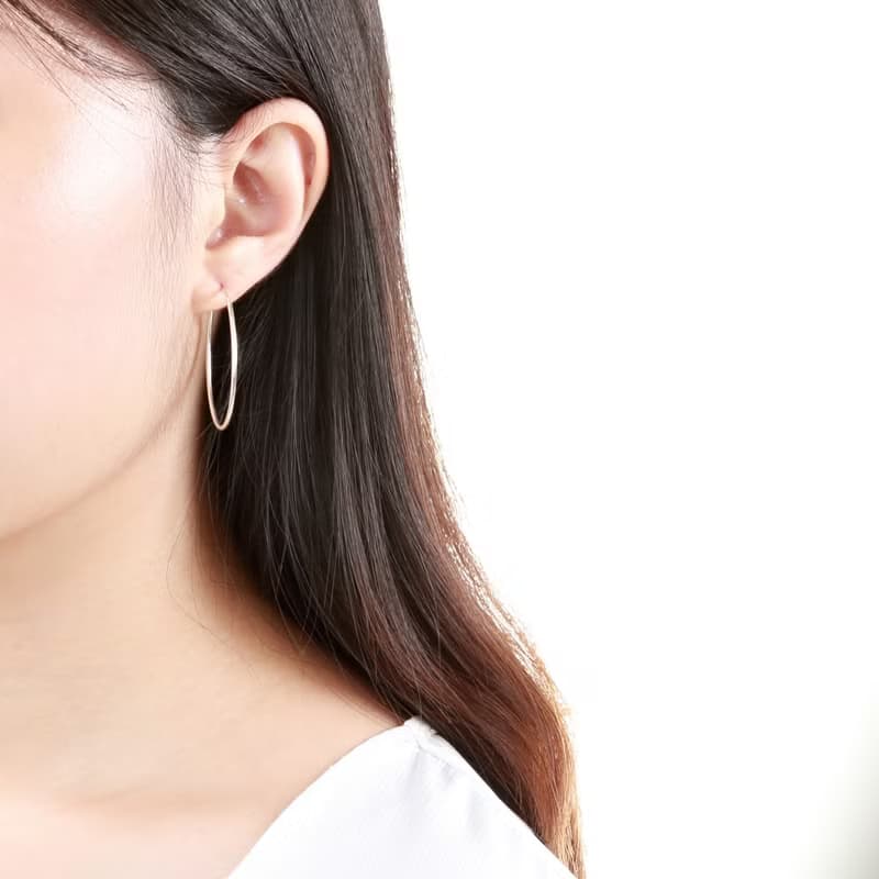 【Angel & Me】幾何 大圓 圓圈 s925 純銀耳環 聖誕節 情人節禮物
