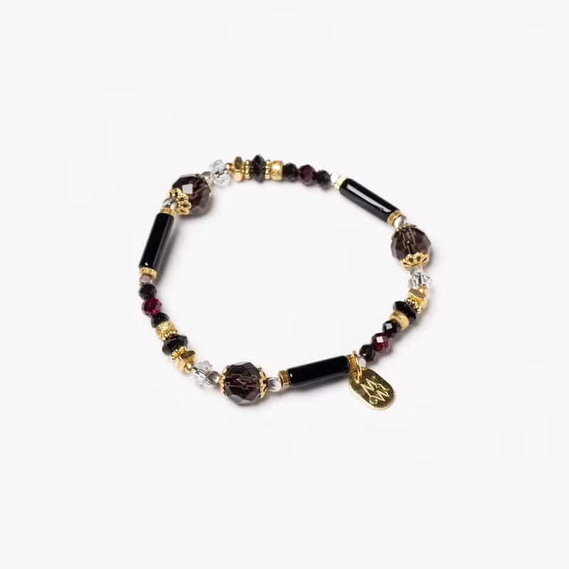 鏡外之境 // C1440彩曜石茶晶黑瑪瑙手鍊