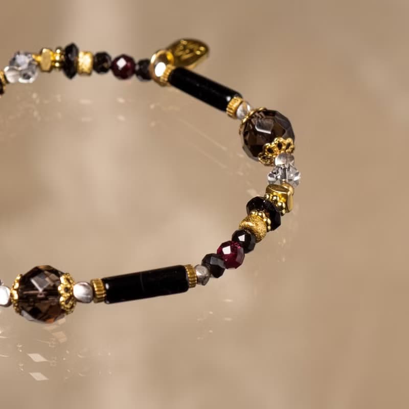 鏡外之境 // C1440彩曜石茶晶黑瑪瑙手鍊