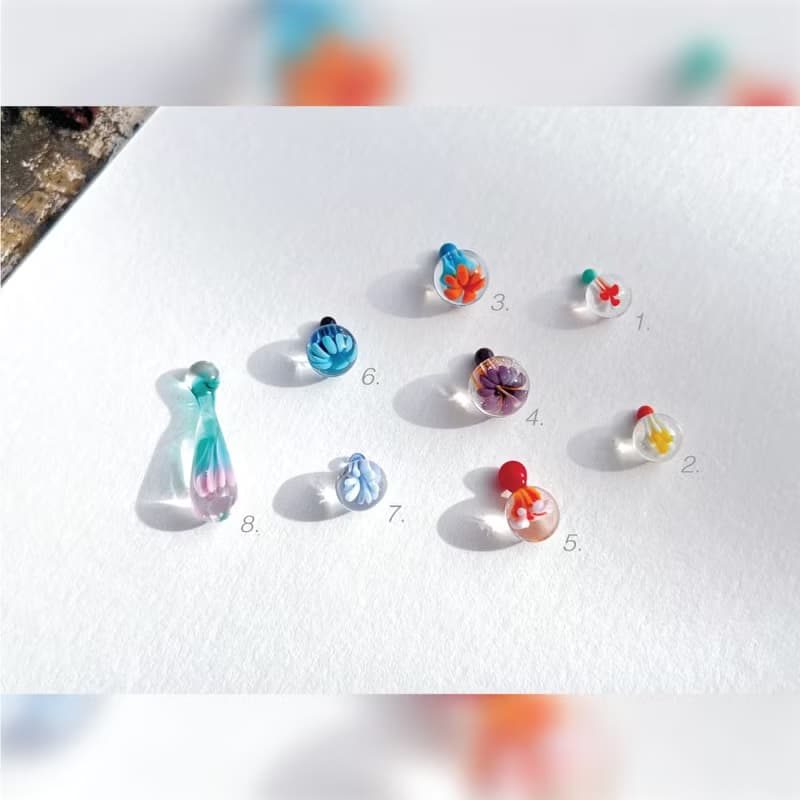04 / sea anemone / Earring craft jewelry