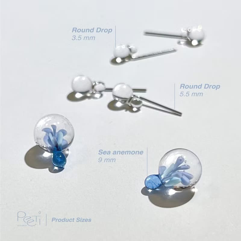 04 / sea anemone / Earring craft jewelry