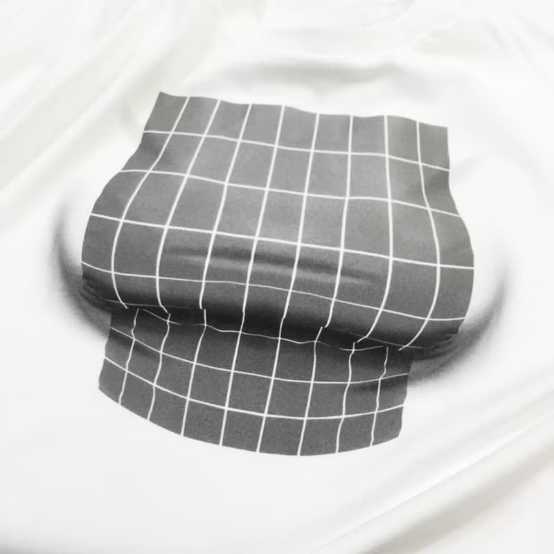 Mousou Mapping T-shirt/ Illusion grid