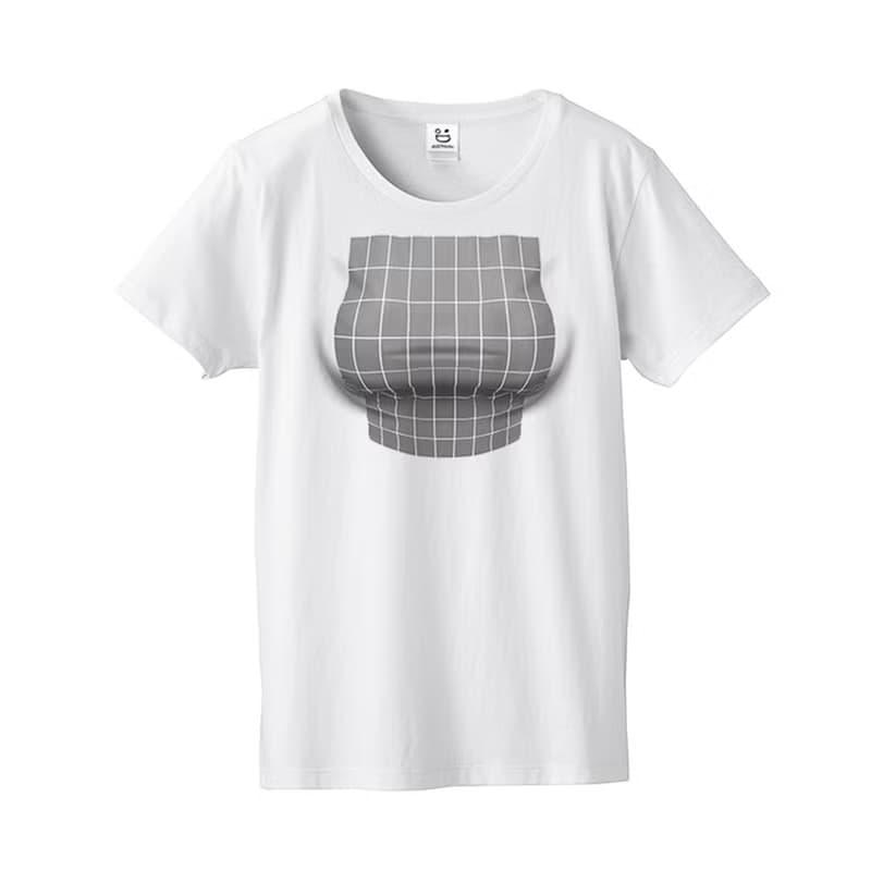 Mousou Mapping T-shirt/ Illusion grid