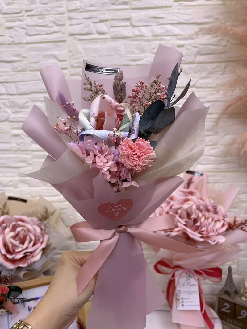 母親節限定 有錢花鈔票花束/生日花束/母親節花束/生日禮物