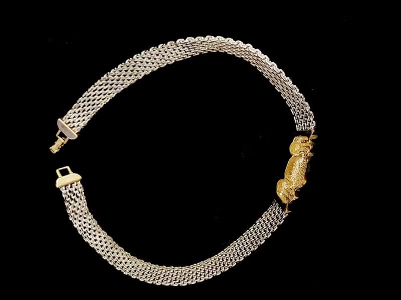 vintage jewelry  亮麗個性亮銀頸鍊 項鍊