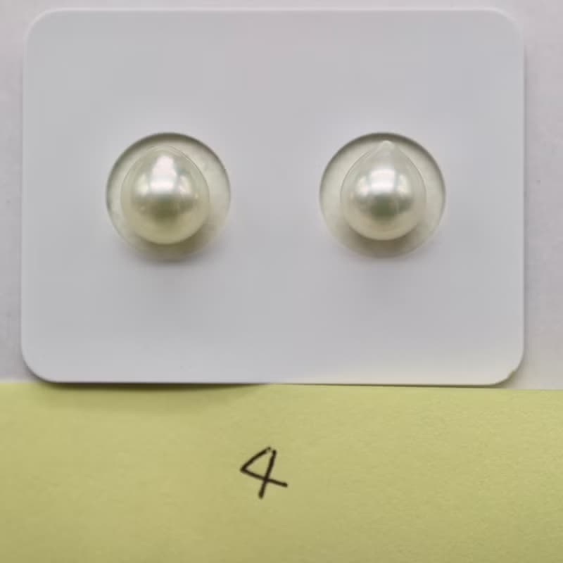日本直送 數量限定 6.5mm天然色巴洛克形Akoya珍珠耳環 耳釘 耳飾