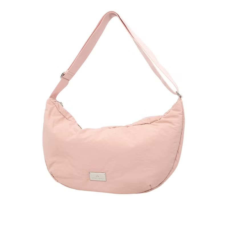 【DOUGHNUT】防潑水 手提/肩背/斜背 3用 澎澎半月包 甜美-粉紅