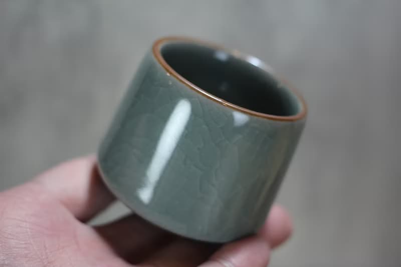 【送禮好物】80ml 哥窯 無把 咖啡小緣杯 台灣鶯歌製