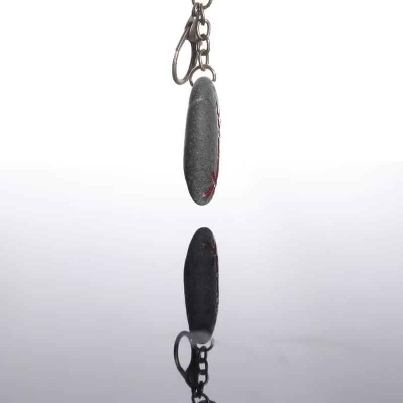 【快速出貨】_石雕盧恩財富快樂幸運符文鑰匙圈2(可改項鍊)