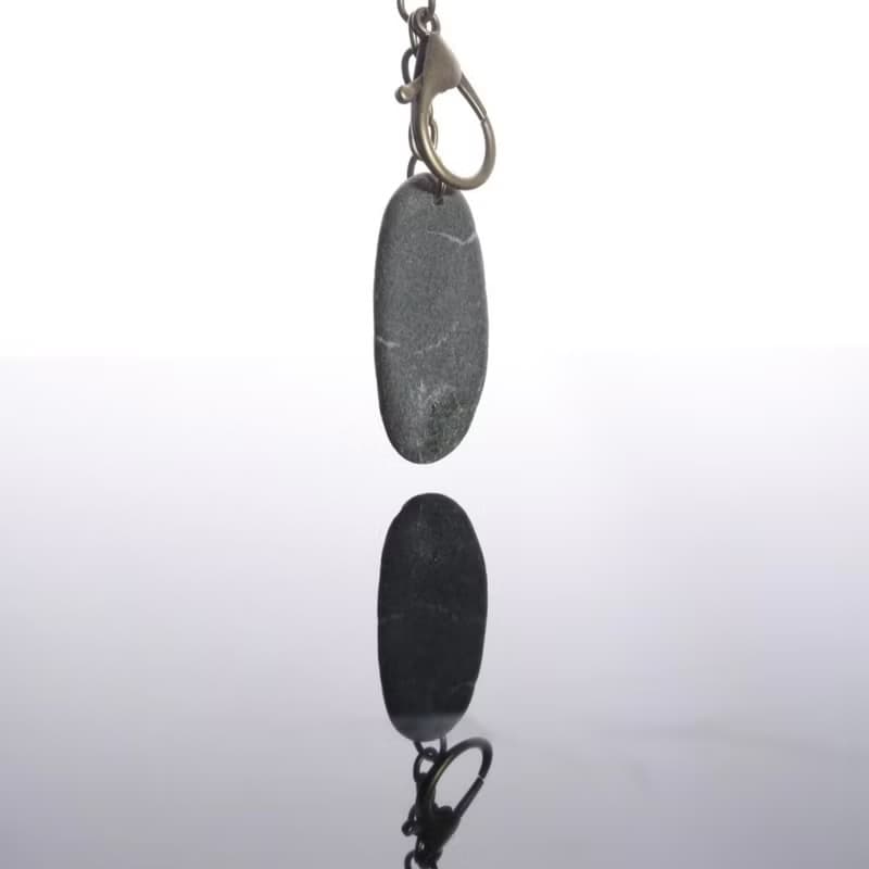 【快速出貨】_石雕盧恩財富快樂幸運符文鑰匙圈2(可改項鍊)